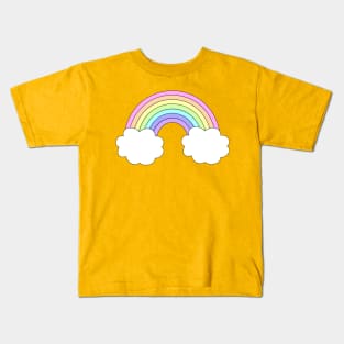 Pastel Rainbow 2- bigger Kids T-Shirt